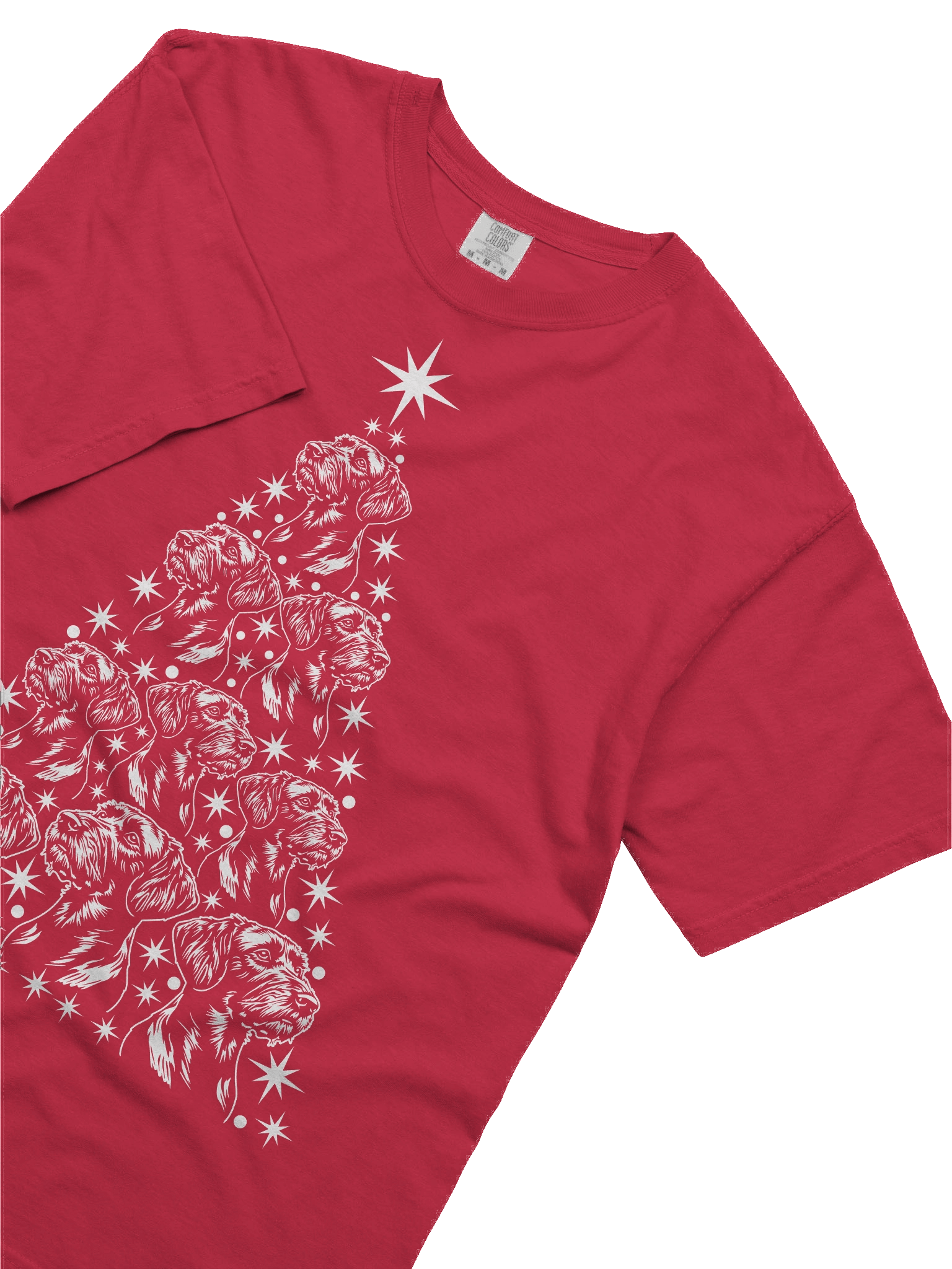 German Wirehaired Pointer Christmas Tree T-Shirt product image (7)