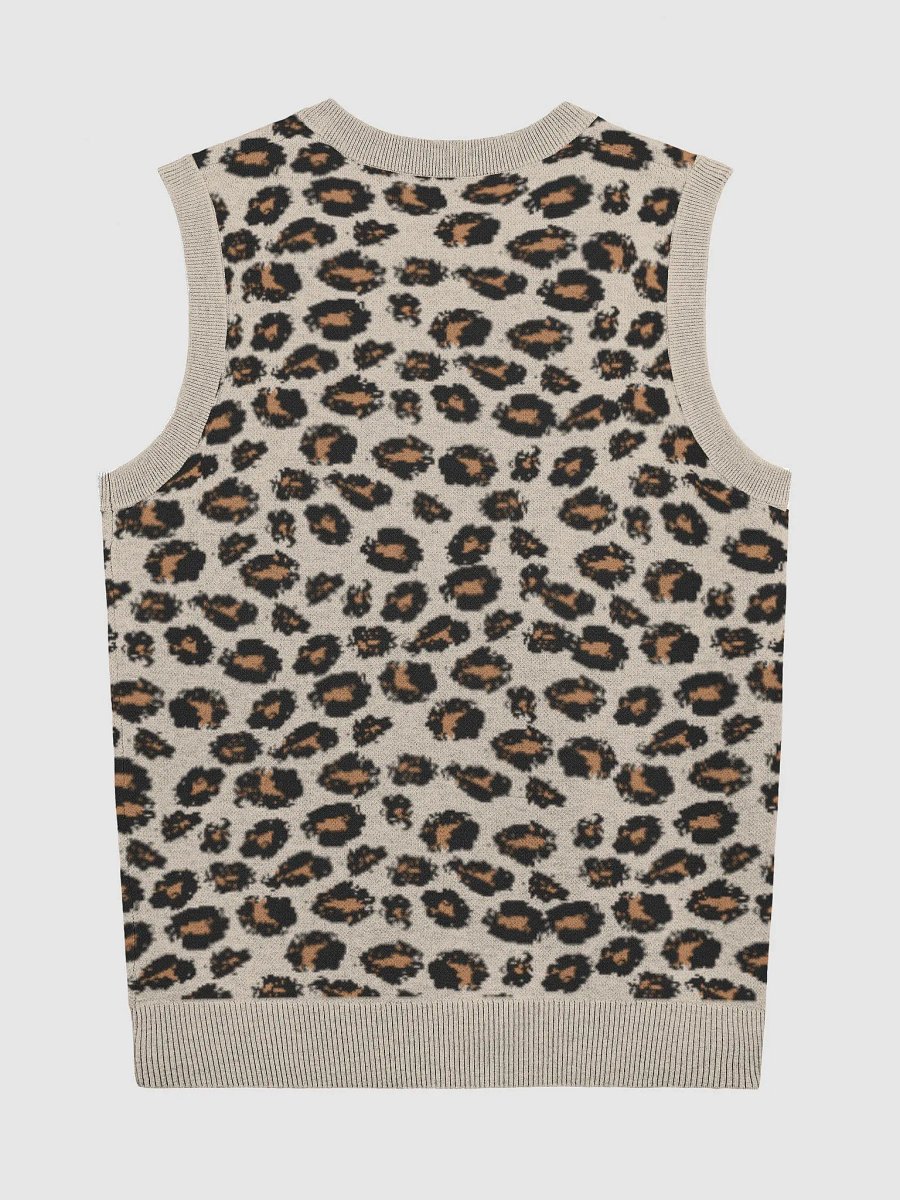 RETROMODERN Leopard V-Neck Vest product image (10)