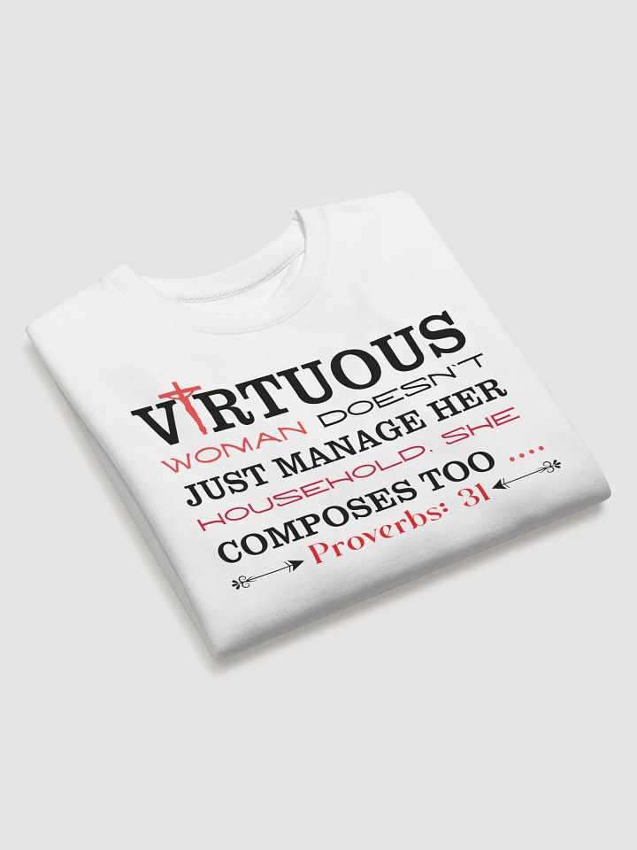Virtuous Woman Inspirational Comfort Heritage Sweatshirt product image (2)