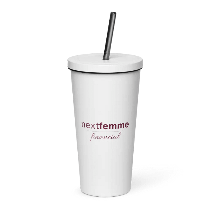 Insulated Tumbler Collection with Straw in Maroon Logotype product image (1)