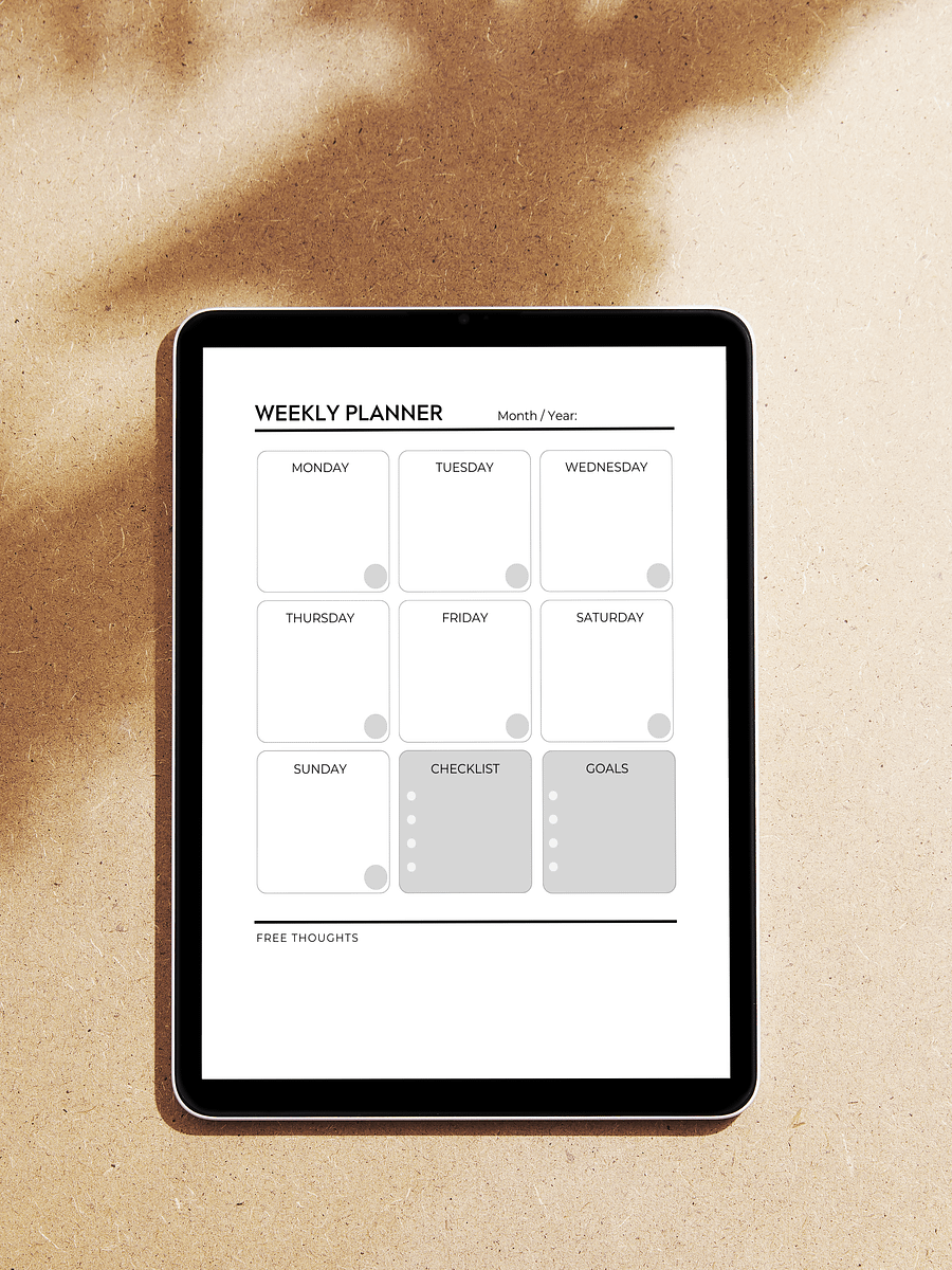 Minimalist Planner & Journal - Undated product image (5)