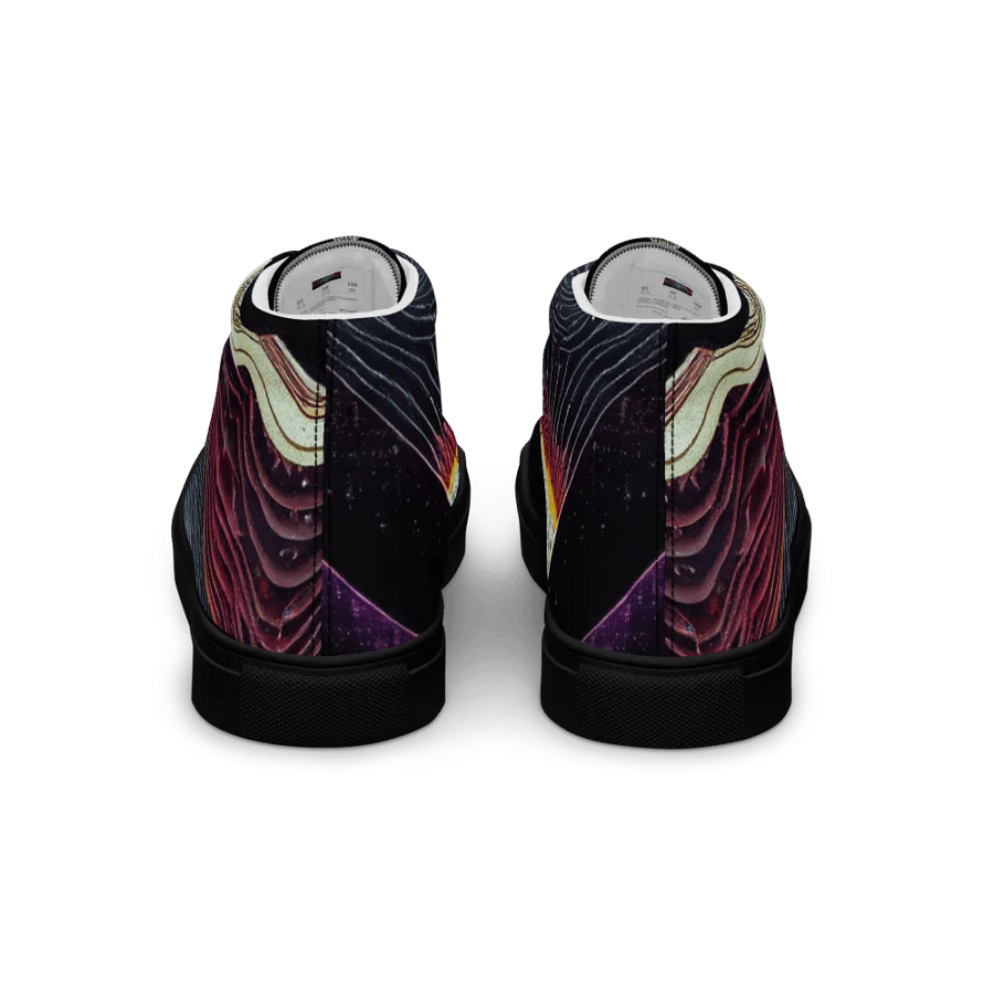 Cosmic Wave Men's premium canvas High Tops product image (4)