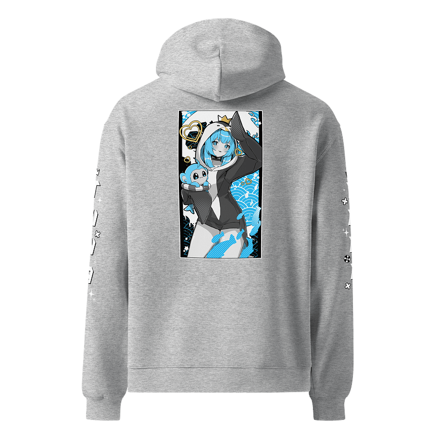 Black & Blue Hoodie Oversized Premium Unisex product image (3)