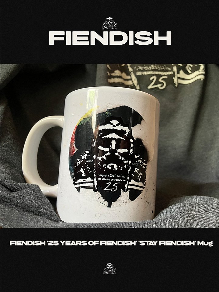 FIENDISH '25 YEARS OF FIENDISH' 'STAY FIENDISH' Mug product image (1)