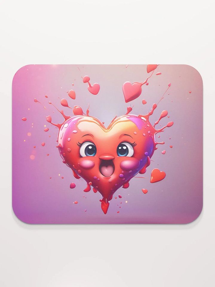 Cute Heart Mouse Pad product image (2)