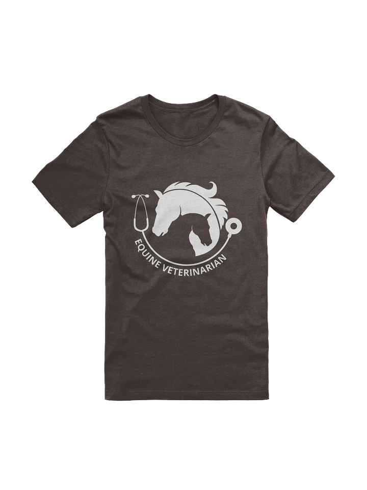 "Equine veterinarian" t-shirt (dark background) product image (1)