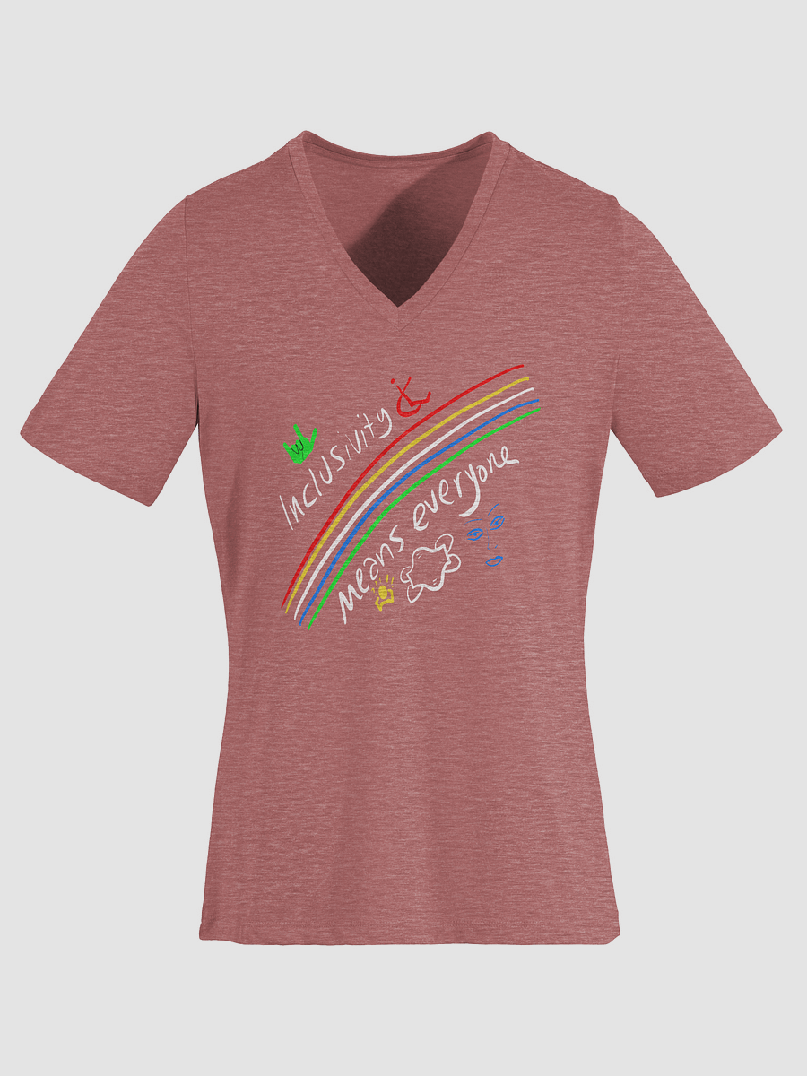 Inclusivity Means Everyone V-Neck Tee product image (27)