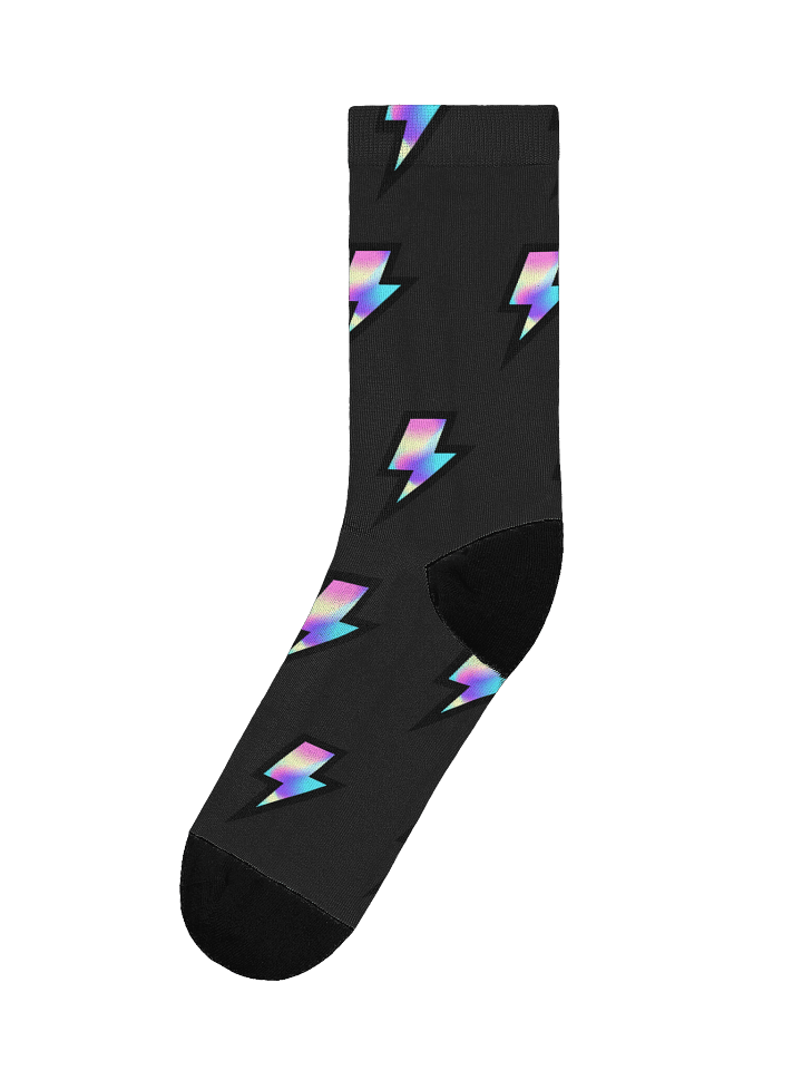 Electric Rainbow Crew Socks product image (1)