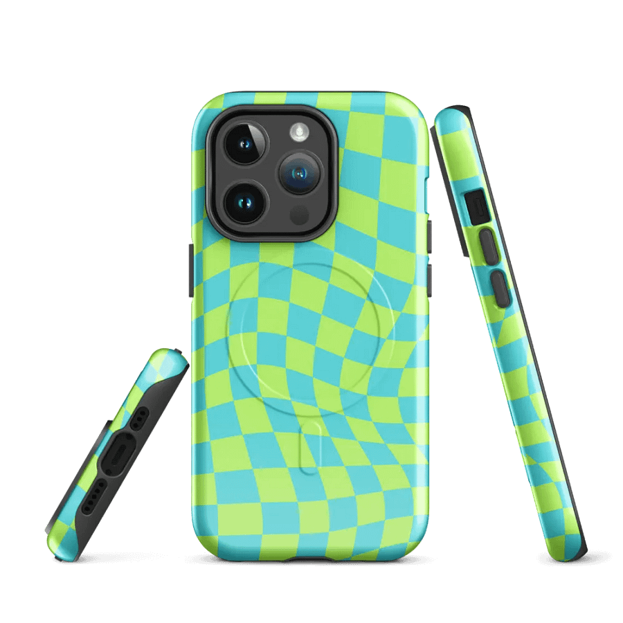 Green & Blue iPhone Case (MagSafe) product image (3)