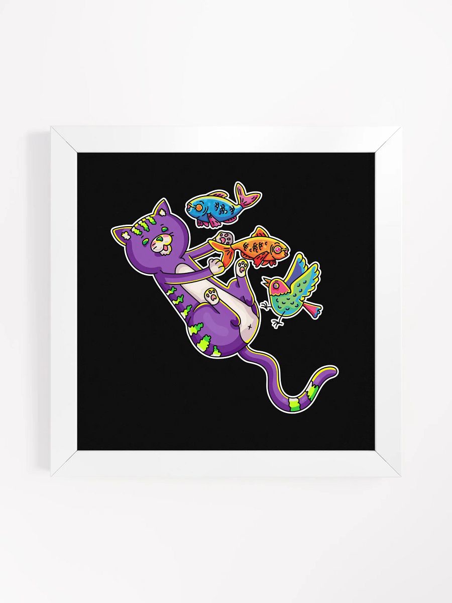 Framed - Paws, Claws & Fins / Black Background product image (2)