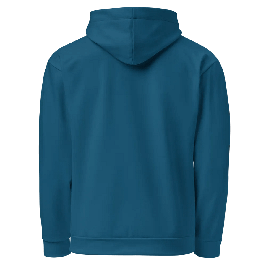 Plain Dark Blue True Summer Unisex Recycled Polyester Heavyweight Premium Hoodie by Treasure Pie product image (5)