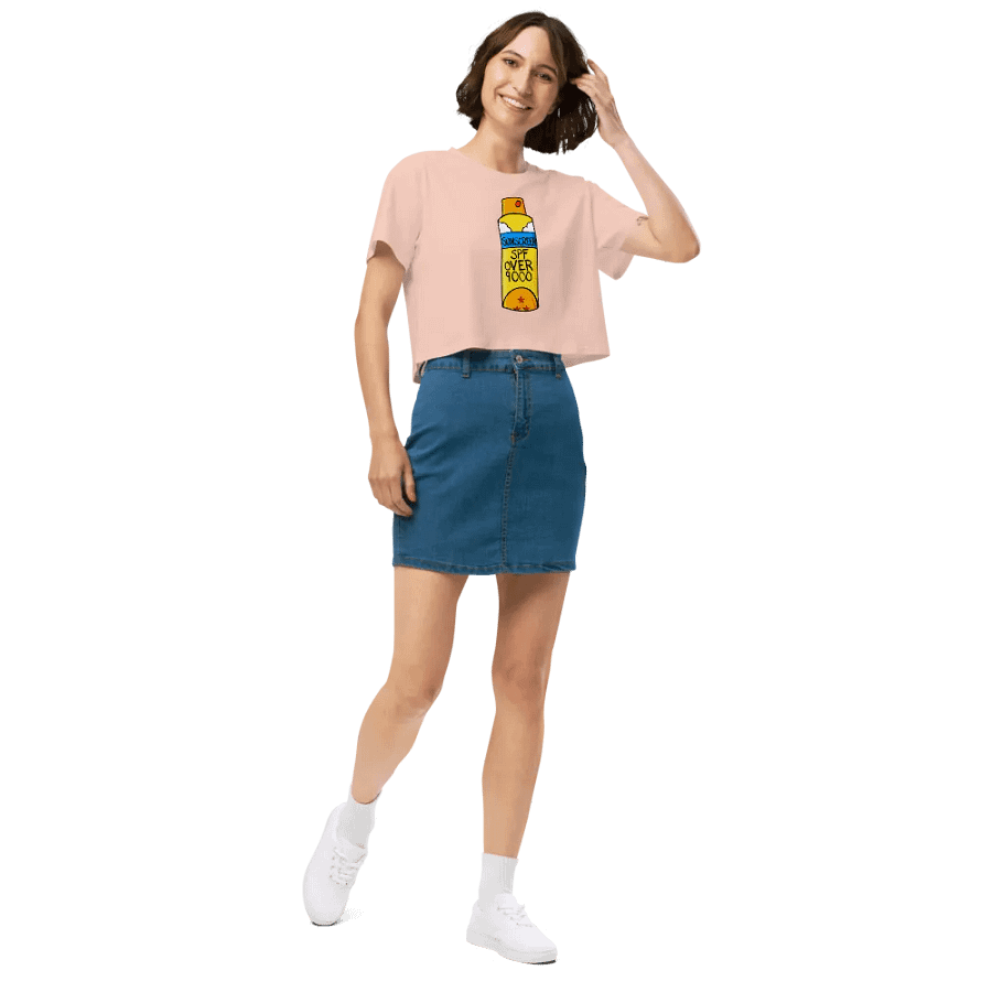 SPF Over 9000 Short Sleeve Crop Top product image (7)