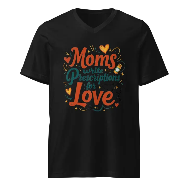 Moms Write Prescription for Love V-Neck Tee product image (1)