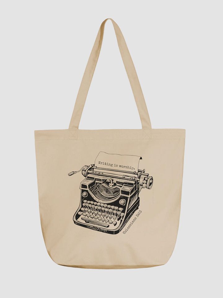 "Writing is worship" Tote product image (1)