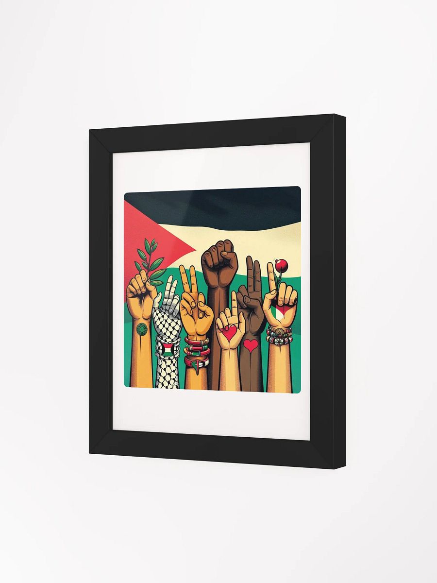 Unity in Diversity Framed Poster | free palestine product image (61)
