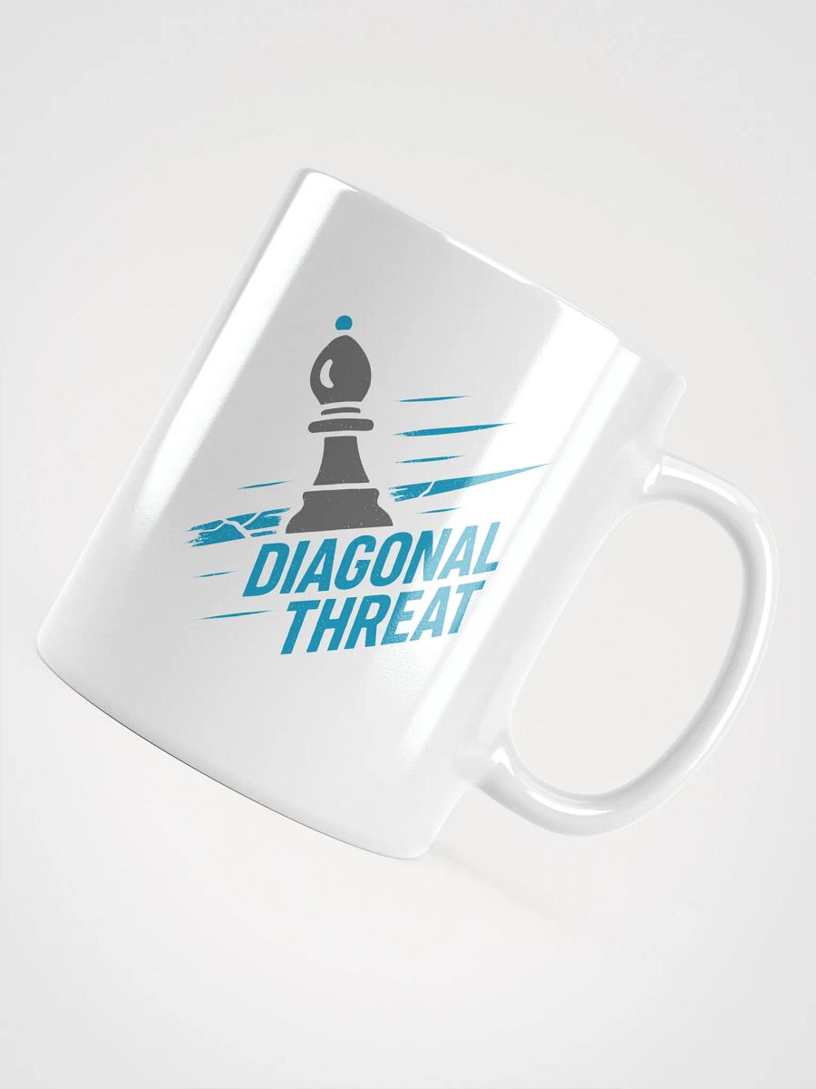 Diagonal Threat - White Glossy Mug product image (12)