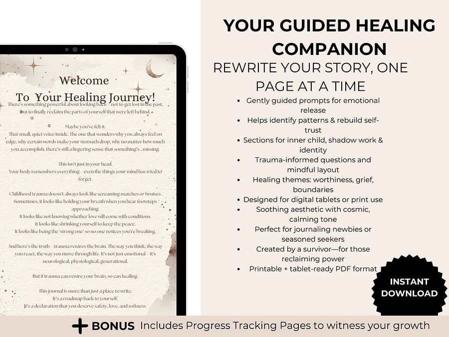 Inner Child Alchemy: A Guided Healing Journal to Rewire the Brain, Reclaim the Breath & Restore Safety product image (4)