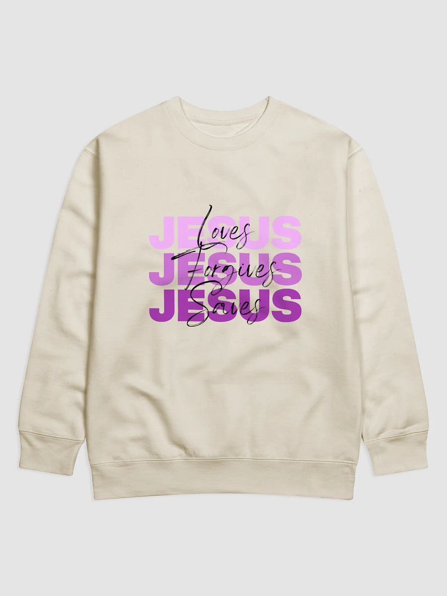 JESUS Love Forgives Saves Sweatshirt product image (2)