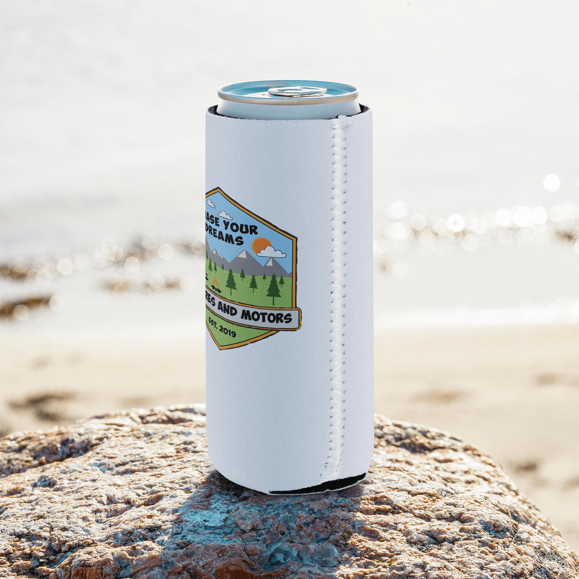 Chase Your Dream Campfires and Motors Koozie – Regular & Slim Can Holder product image (8)