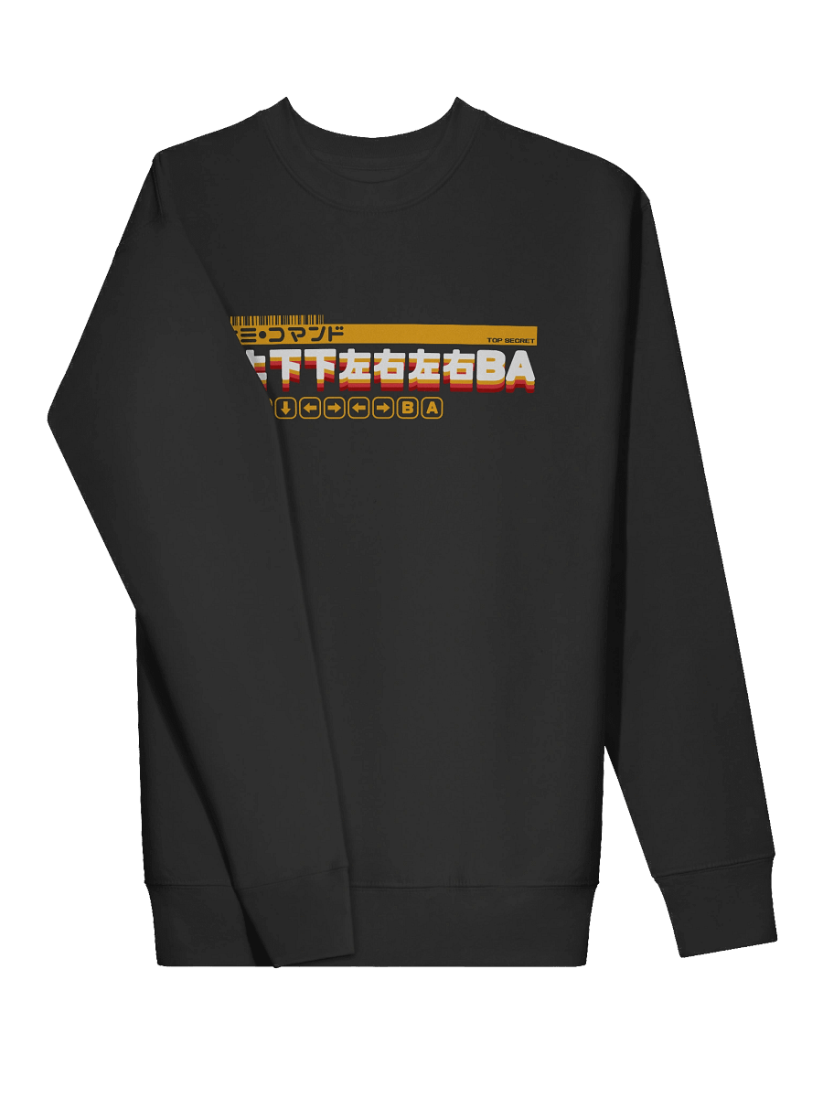 Konami Code Sweatshirt (light on dark) product image (3)