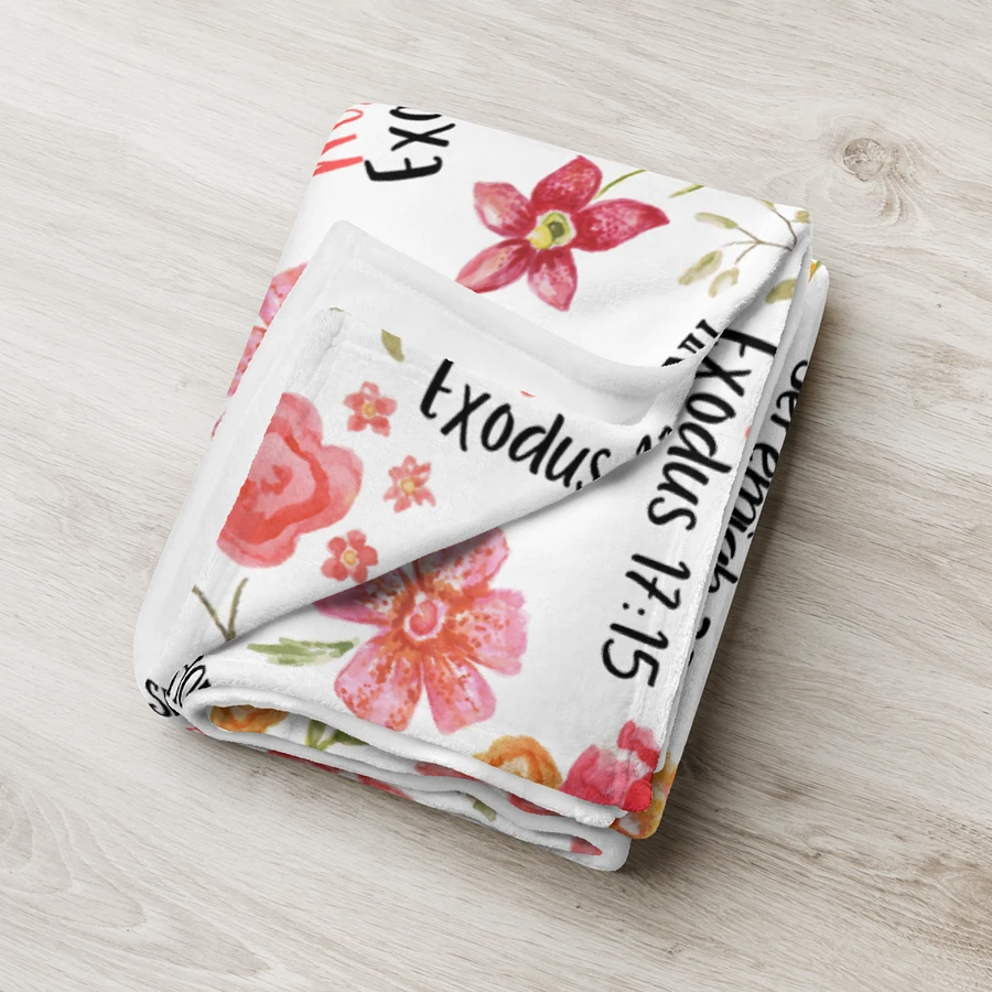 White Floral Names Of God Blanket product image (7)