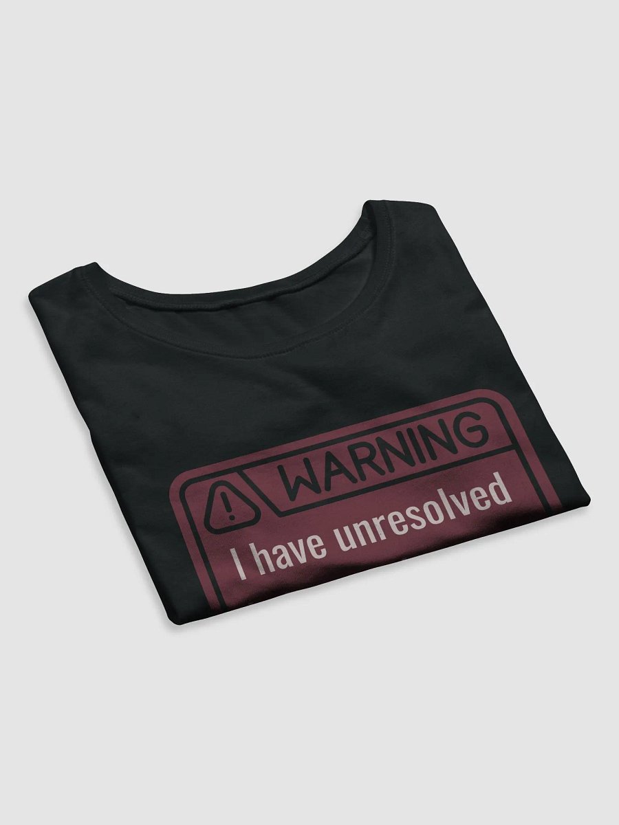 Crop Tee: WARNING Unresolved Behavioral Crop product image (4)