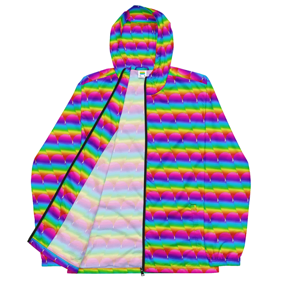 Rainbow Heart Windbreaker product image (3)