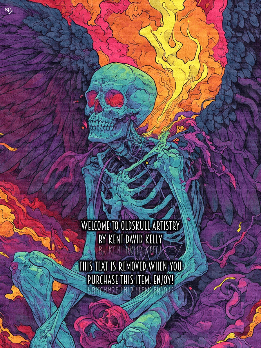 Oldskull Artwork 021: Psychedelic Death Angel II product image (1)