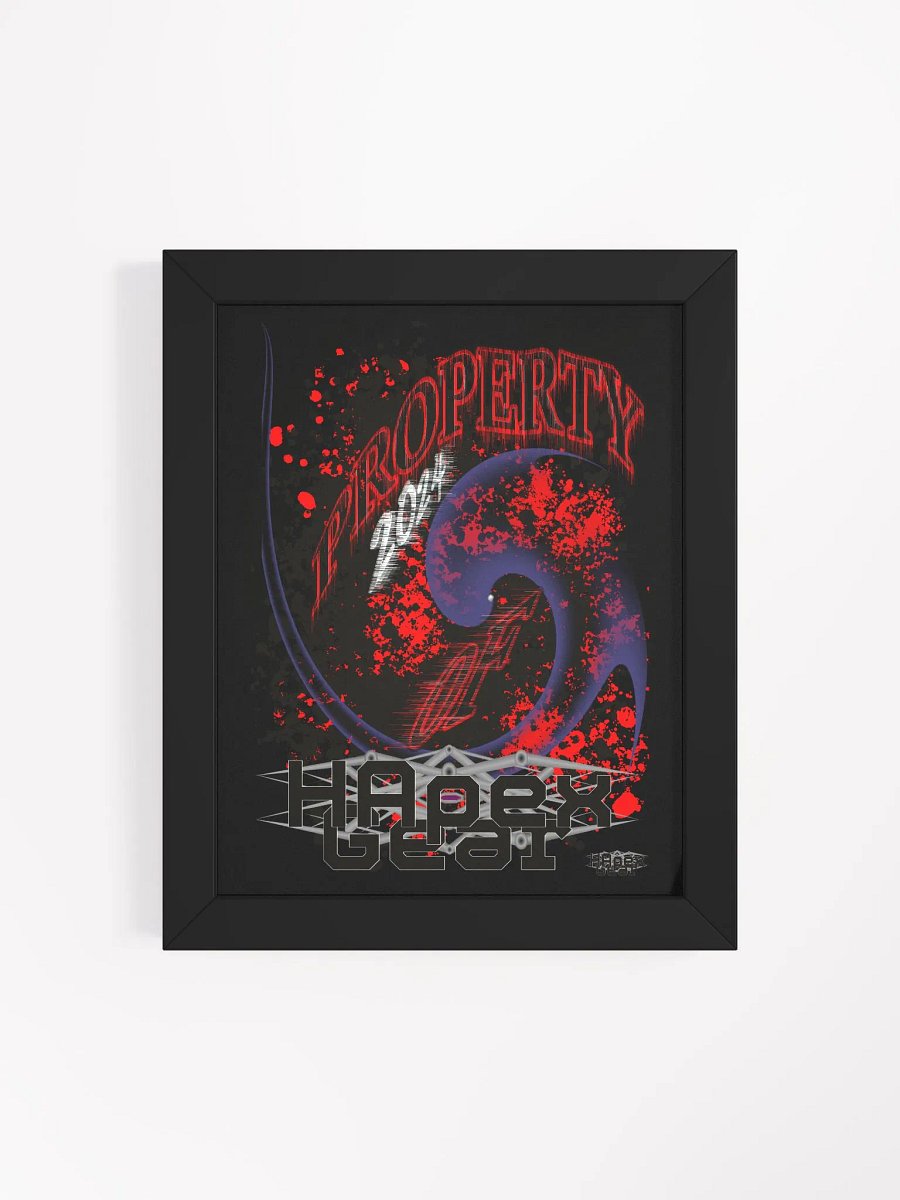 Framed - Black - High-Quality Matte Poster - Property Of HApex Gear 2024 product image (4)