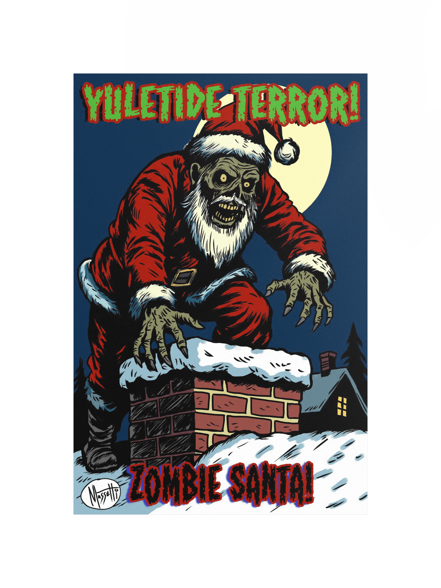 ZOMBIE SANTA Art Print product image (4)