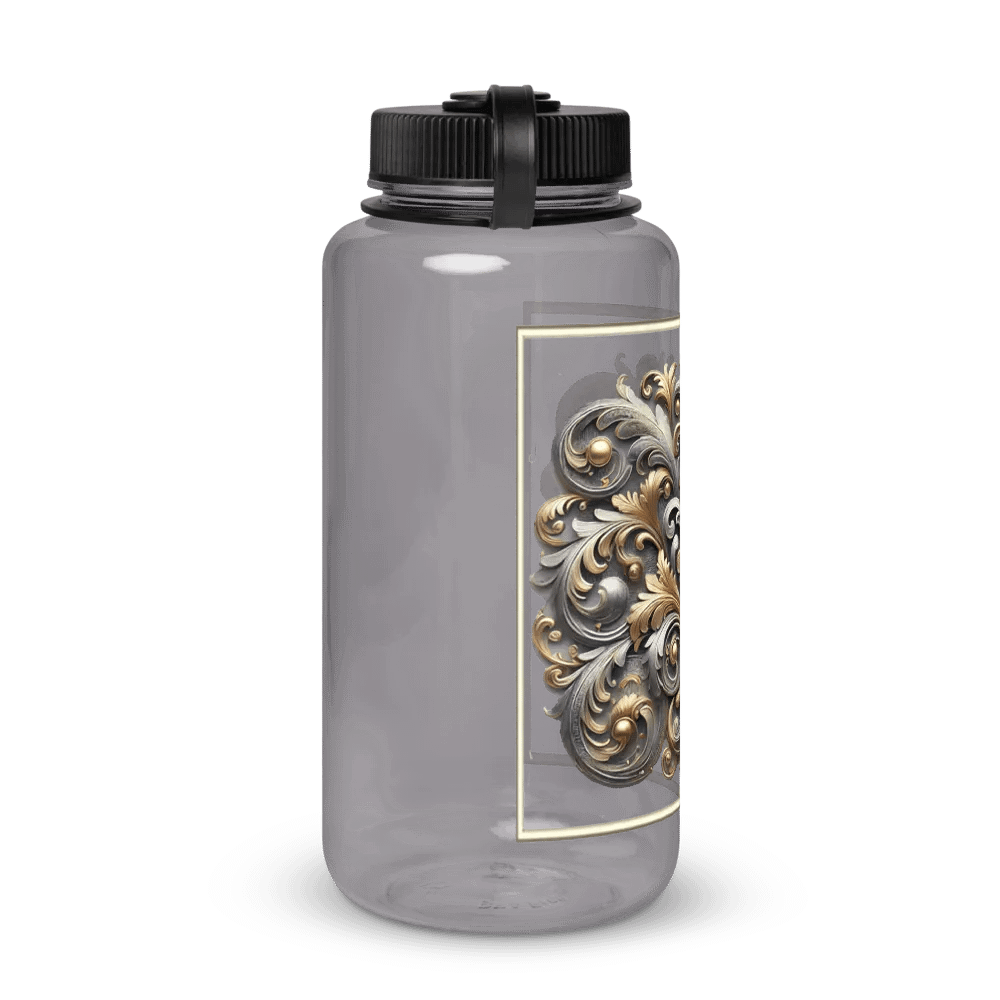 Ornate Metallic Floral Water Bottle product image (4)