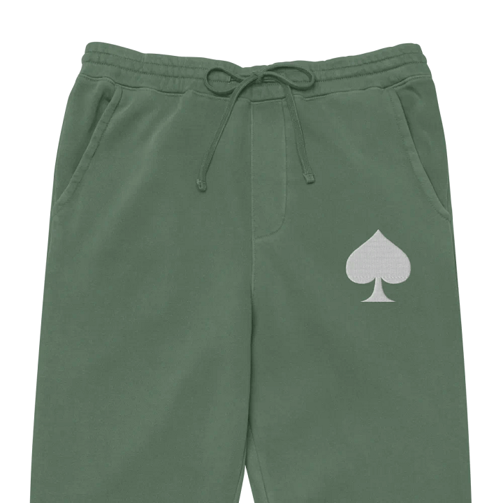 Suited Up Sweatsuit Joggers: Spades (White) product image (2)