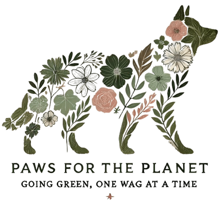 Paws for the Planet: Floral Dog Silhouette Art product image (1)
