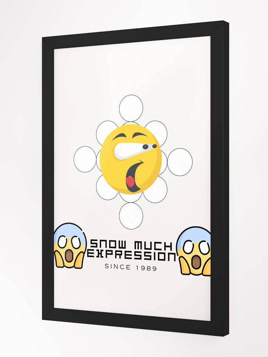 Snow Much Expression Framed High-Quality Matte Poster (in) product image (2)