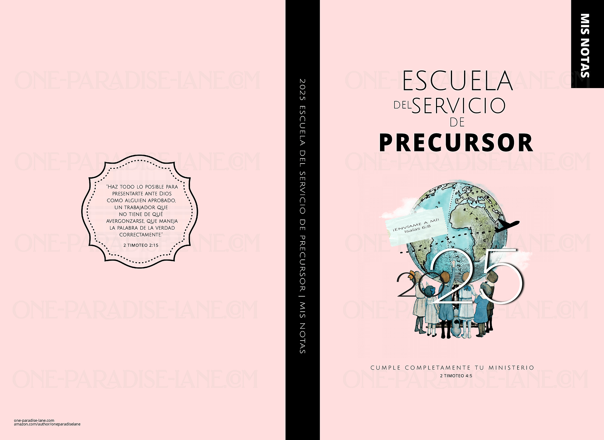 2025 Escuela del Servicio de Precursor Cuaderno Digital | Globo Vintage Rosado Empolvado (PDF) product image (3)