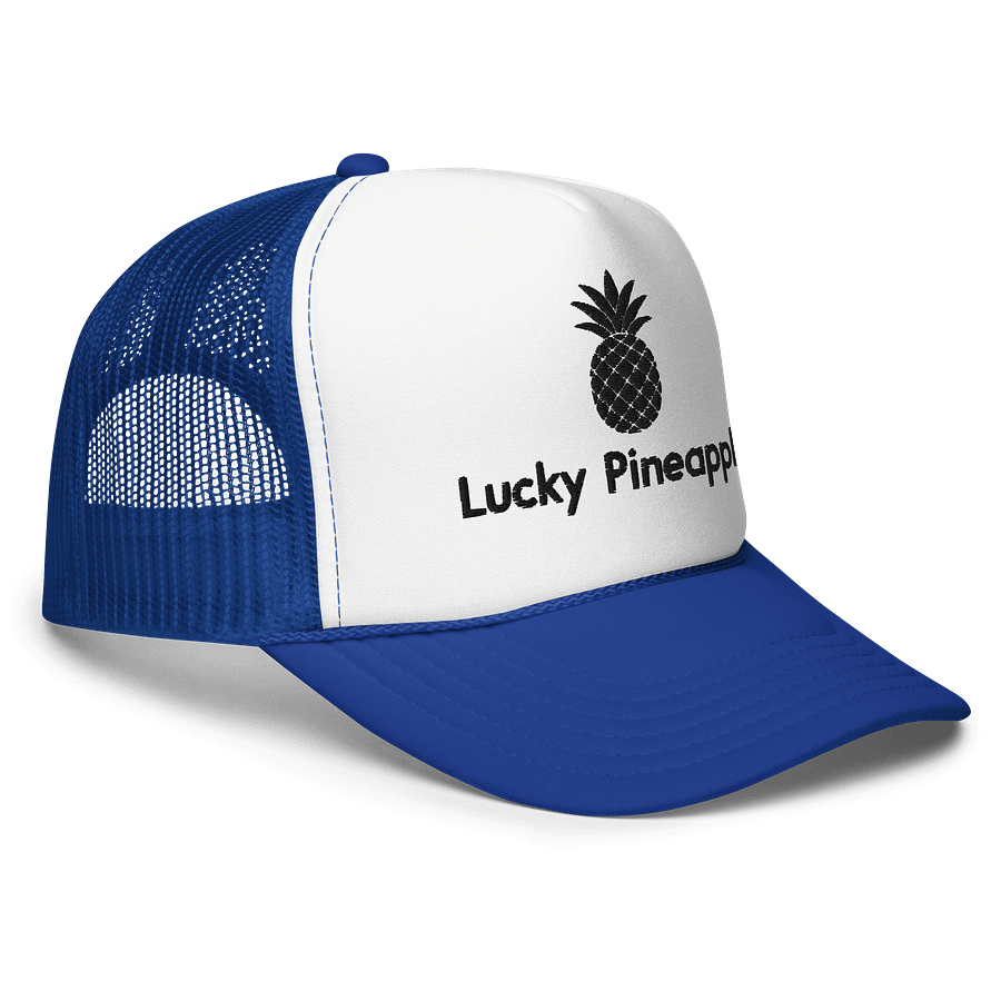 Lucky Pineapple Films Logo Embroidered Patriotic USA Red White, and Blue Trucker Hat product image (3)