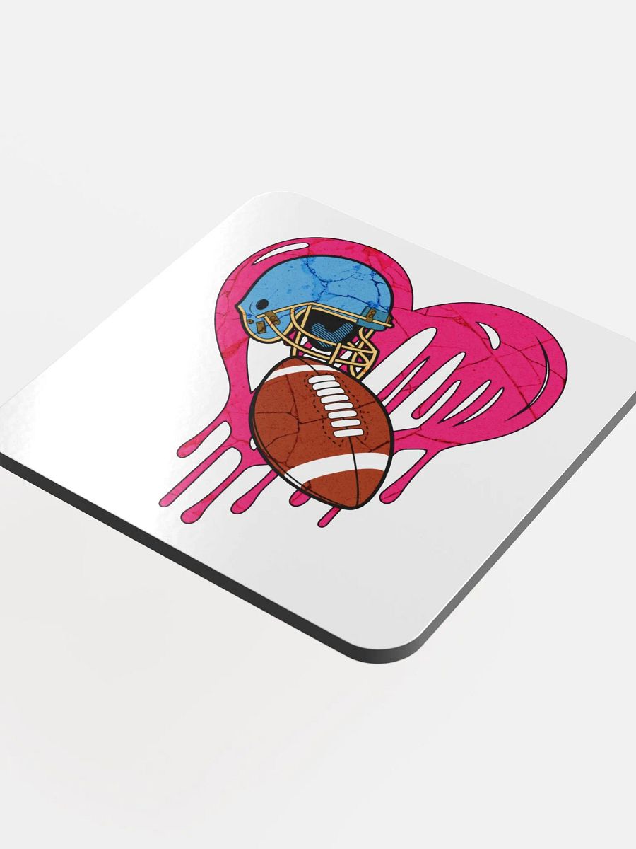 Heart Football Gridiron Love Coaster product image (4)