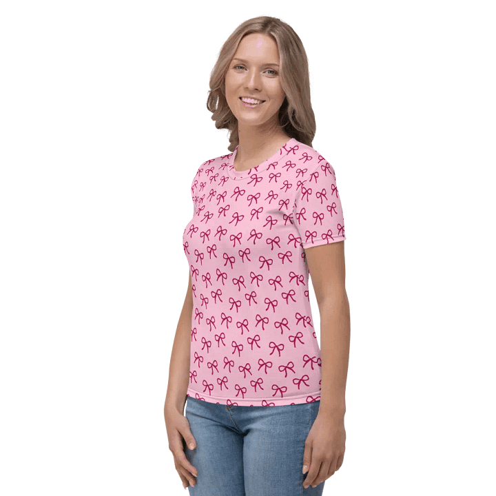 Dainty Burgundy Bows Women's T-Shirt product image (2)