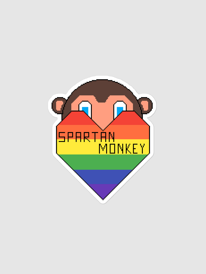 Spartan Monkey Logo Sticker product image (1)