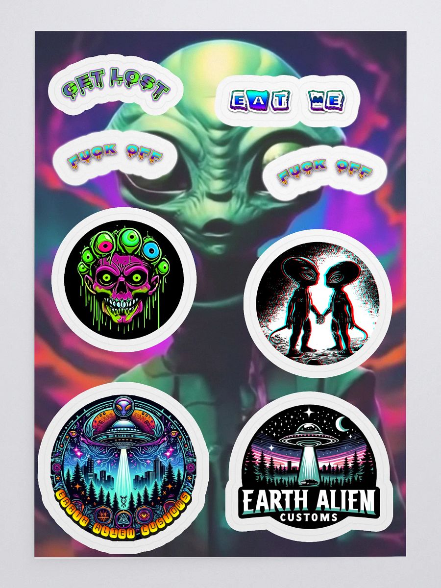 Alien Invasion Sticker Sheet product image (3)
