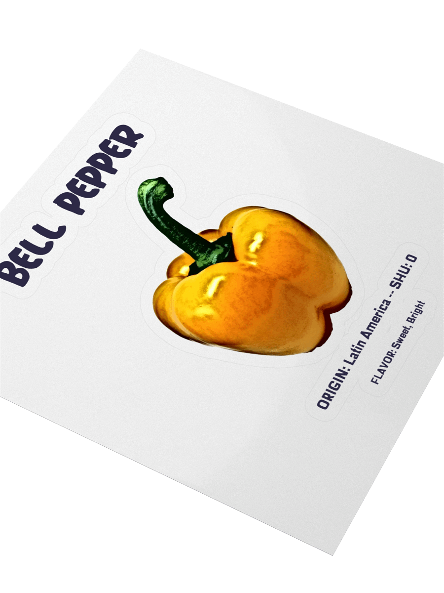 Vibrant Bell Pepper Kiss Cut Stickers product image (3)
