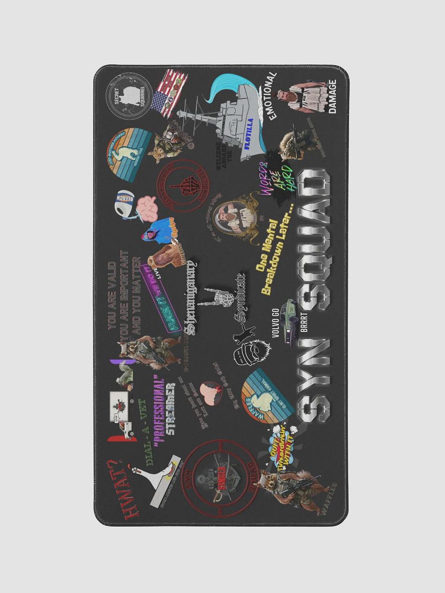 Sticker Bombed Desk Mat Medium product image (1)