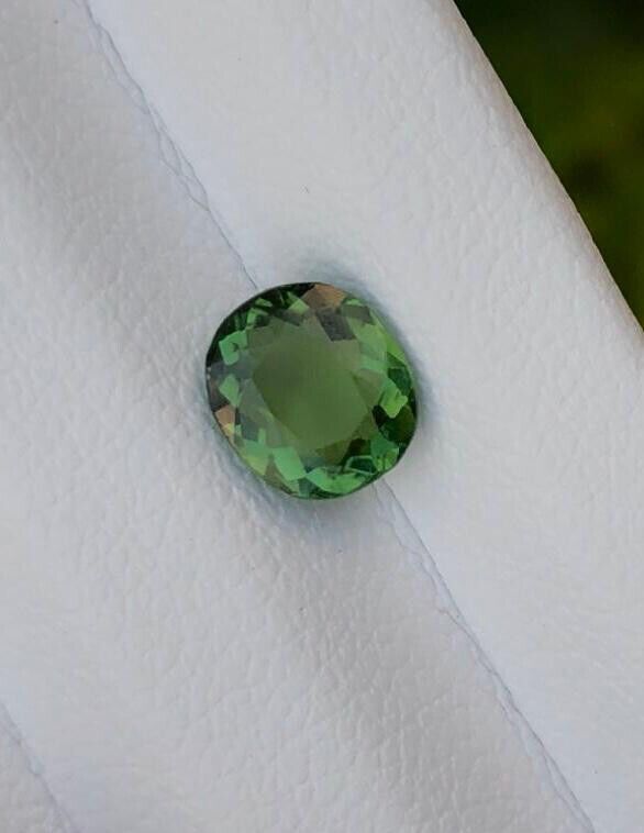 ROUND SHAPE TOURMALINE GEMSTONE FOR RING & JEWELRY CHROME COLOR, 0.85 CARAT product image (2)