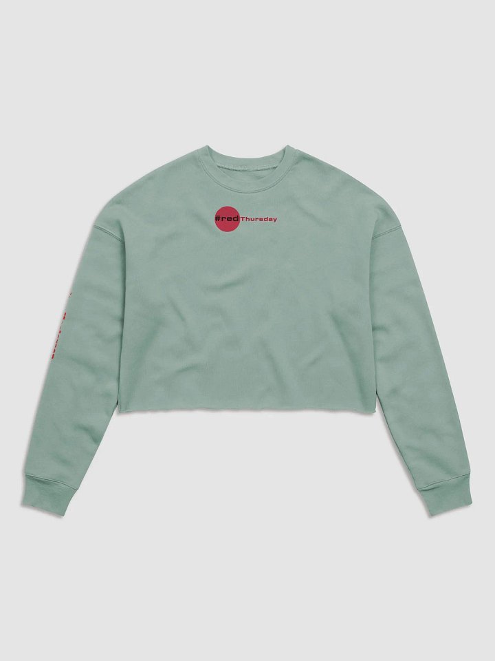 Women's Red Thursday Bella+Canvas Fleece Crop Sweatshirt product image (1)