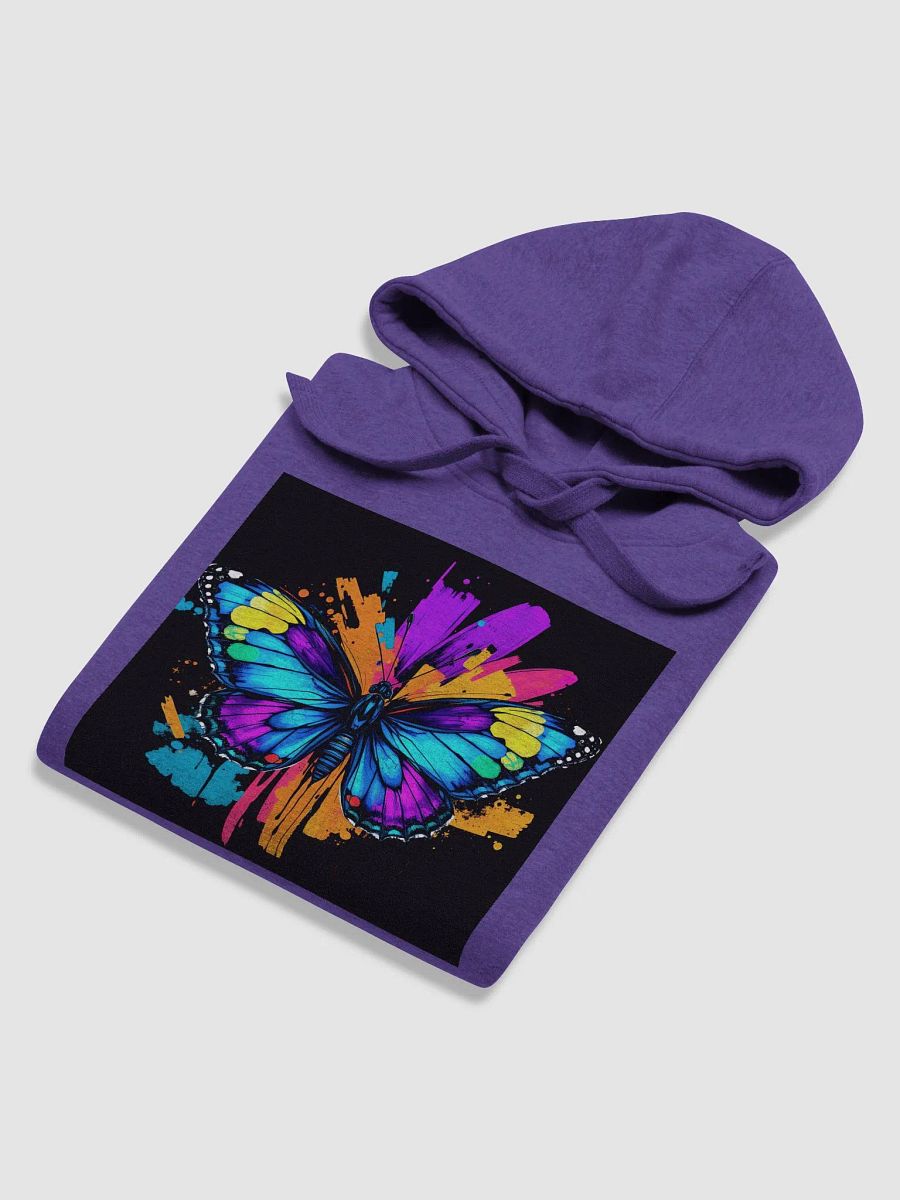 Vibrant Butterfly Splatter Hoodie- image on both sides product image (6)