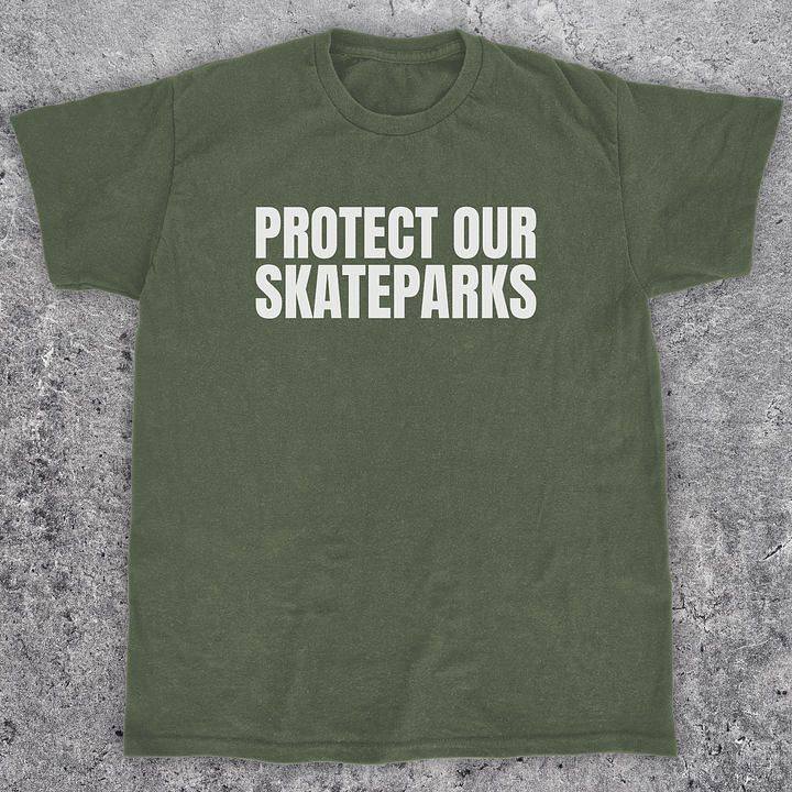 Protect our skateparks, Skateboarding t-shirt, Unisex product image (1)