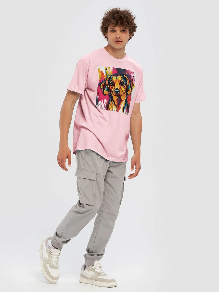 Happy Dachshund, Ultimate Comfort: Garment-Dyed Heavyweight Tee product image (7)