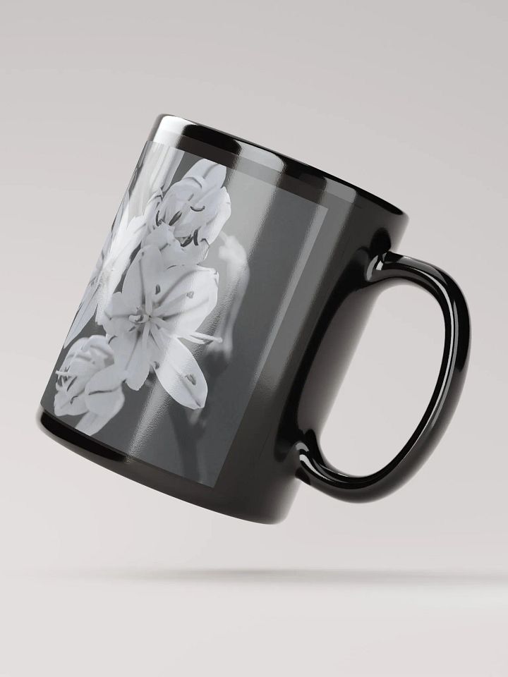 Ethereal Blooms Black Glossy Mug product image (2)