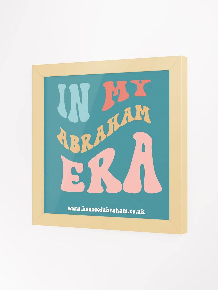 In My Abraham Era - Teal Framed Wall Art product image (4)