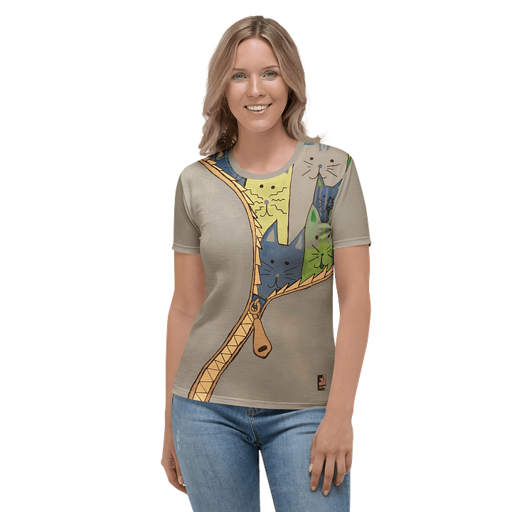 "Unleash The Cats" Women's Tee (Grey) product image (1)